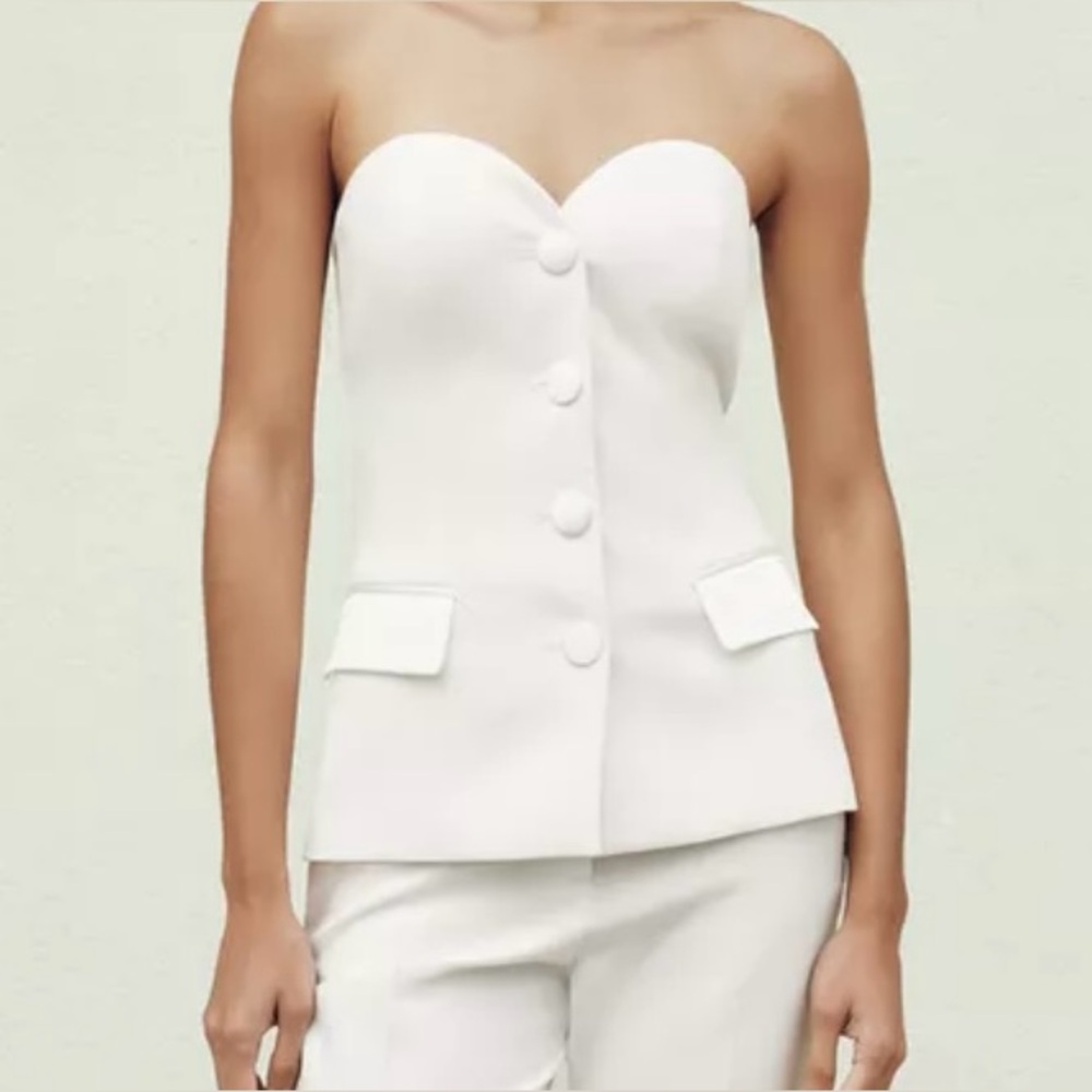 zara bustier top